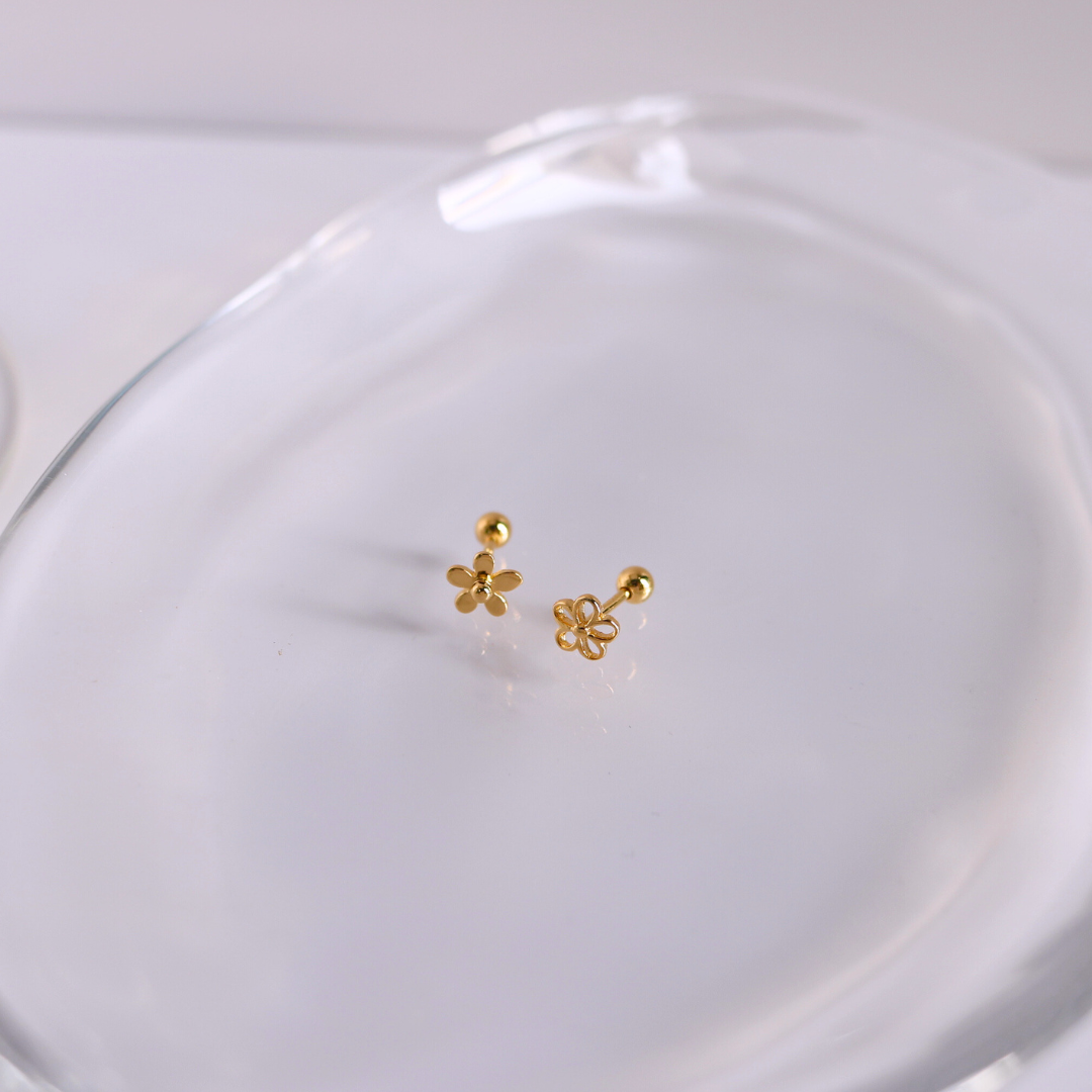Delicate petal piercing