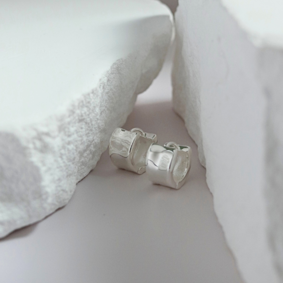 Modern cylinder earrings