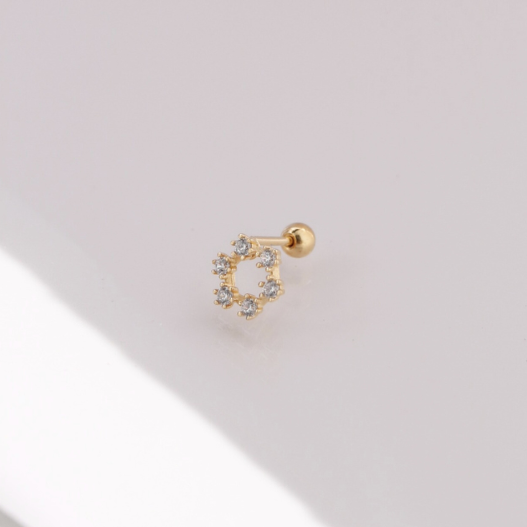 Sparkle bloom piercing
