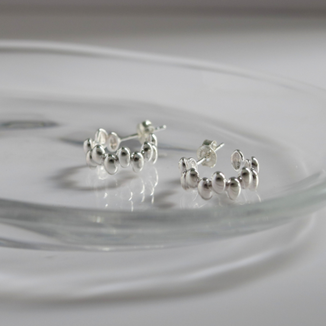 Lunar gleam earrings