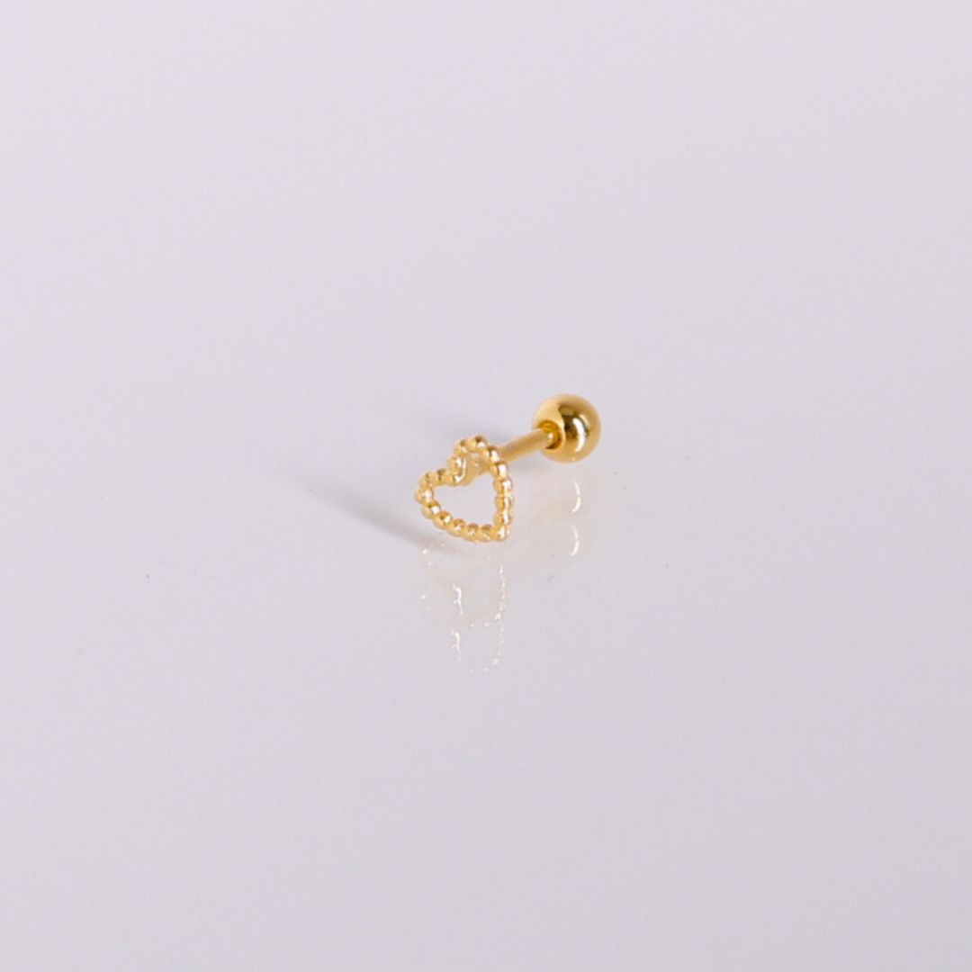 Love beaded piercing