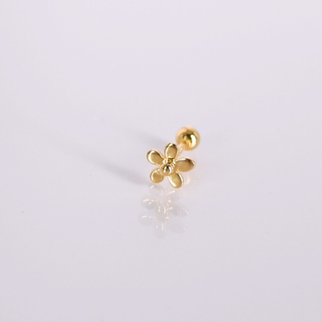 Golden petal piercing