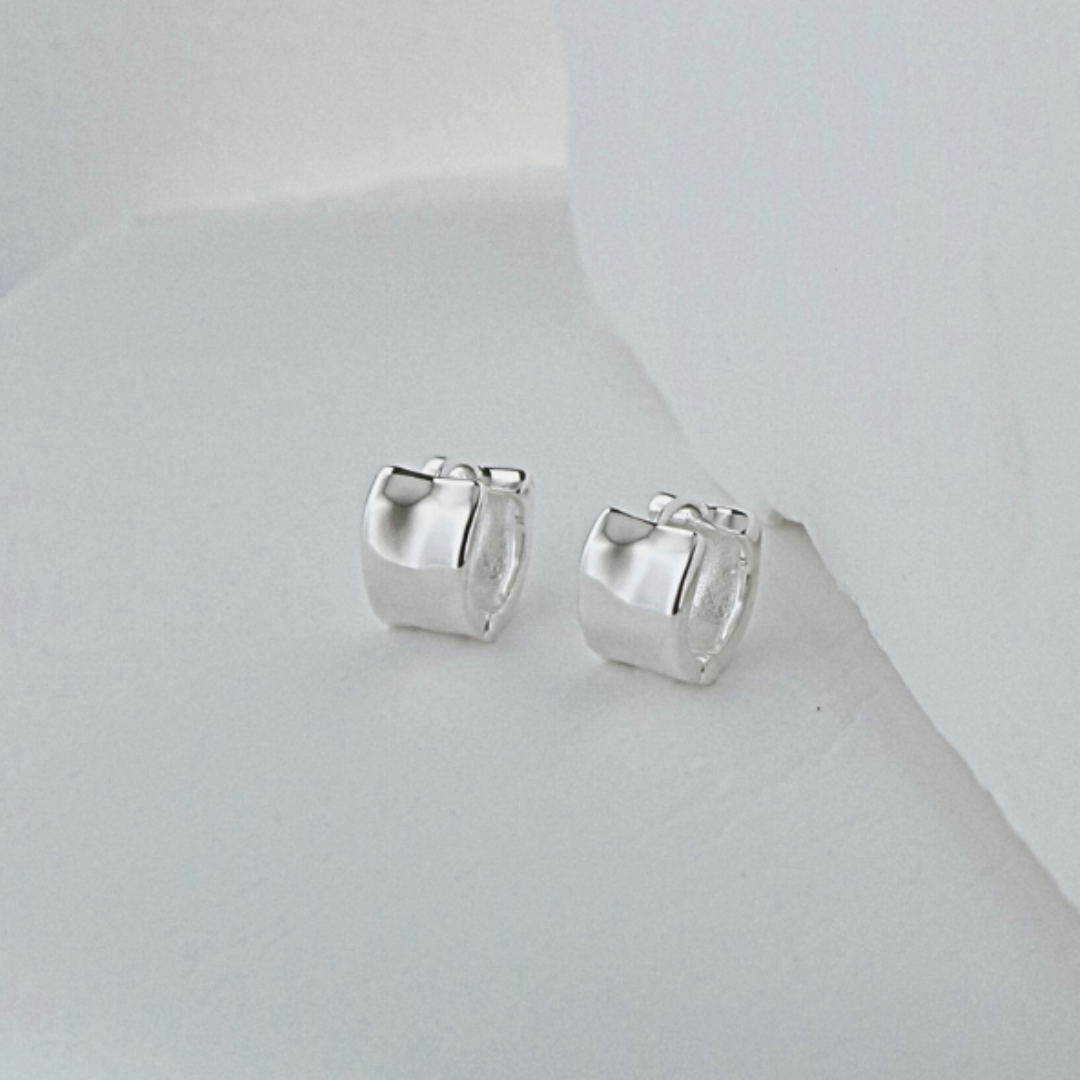 Modern cylinder earrings