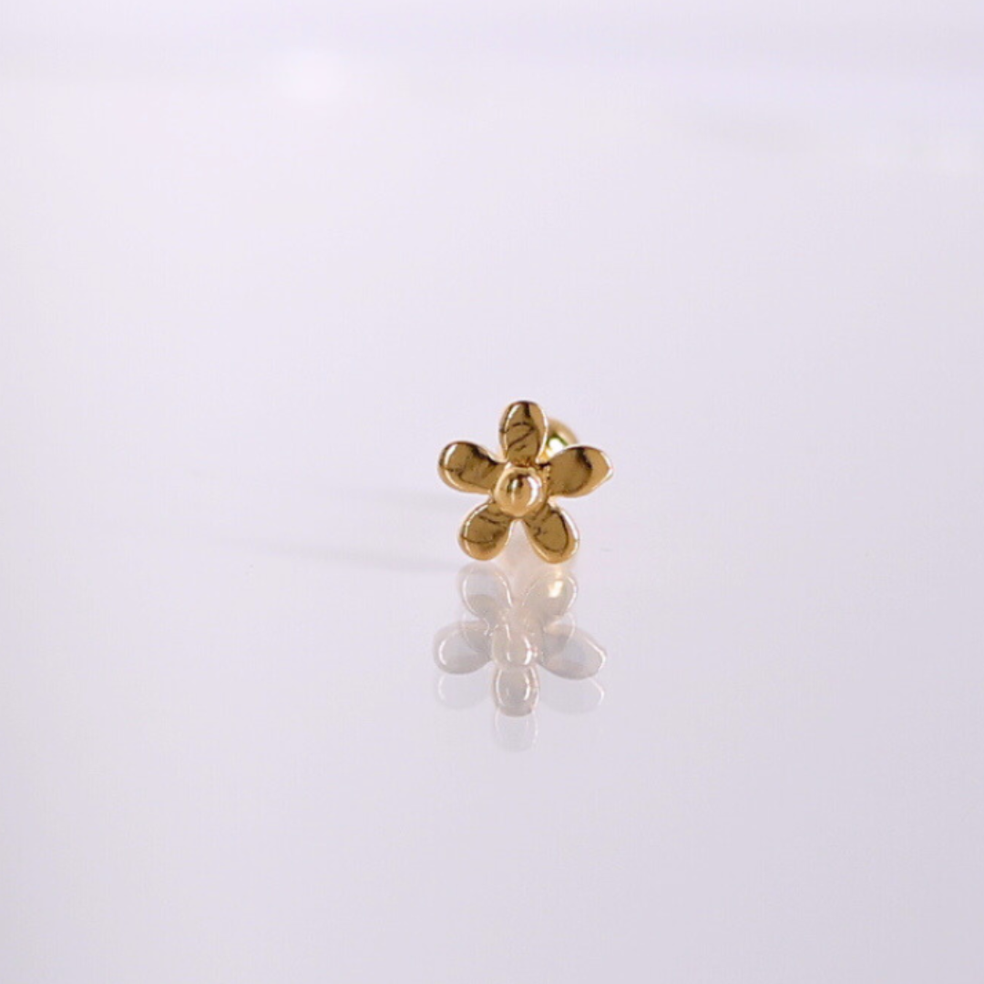 Golden petal piercing