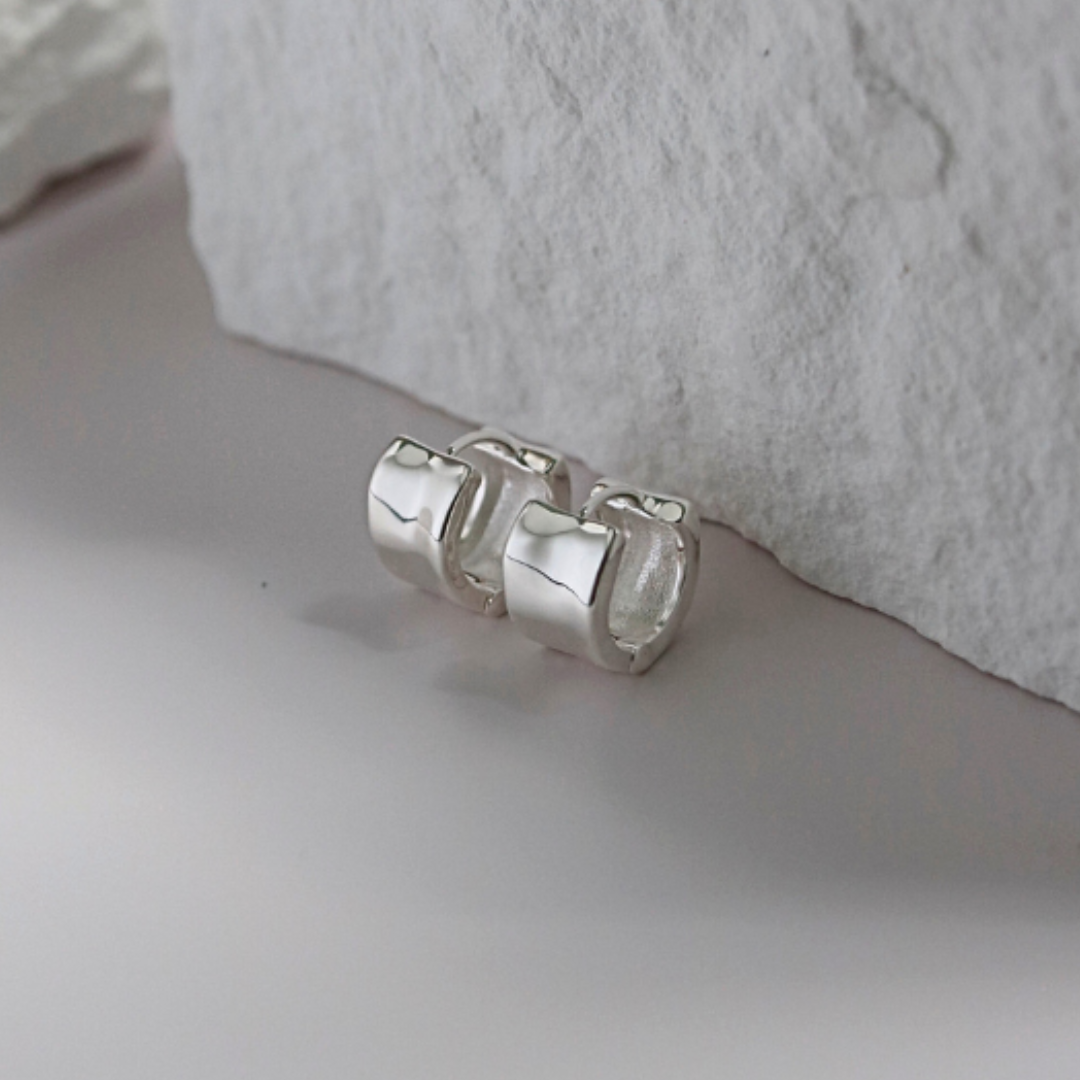 Modern cylinder earrings