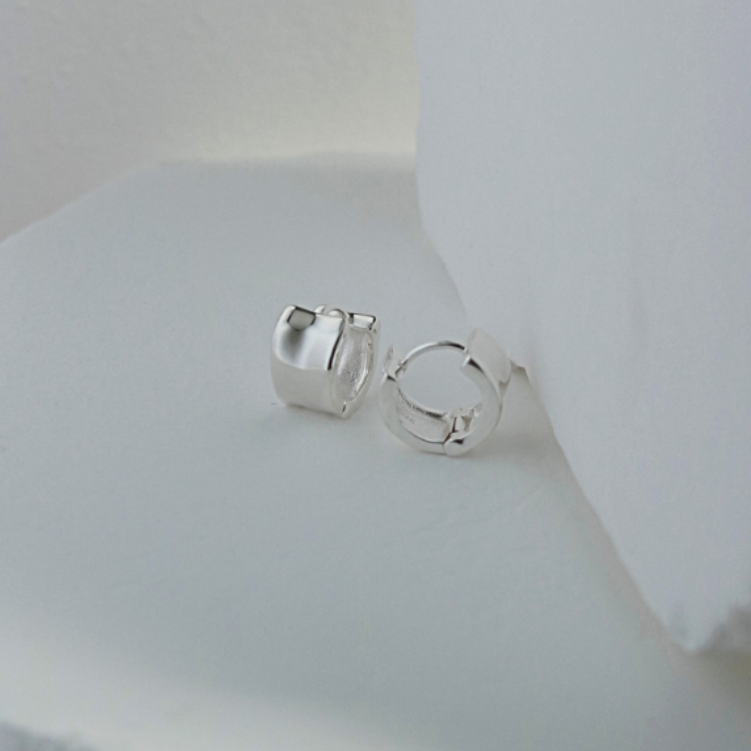 Modern cylinder earrings