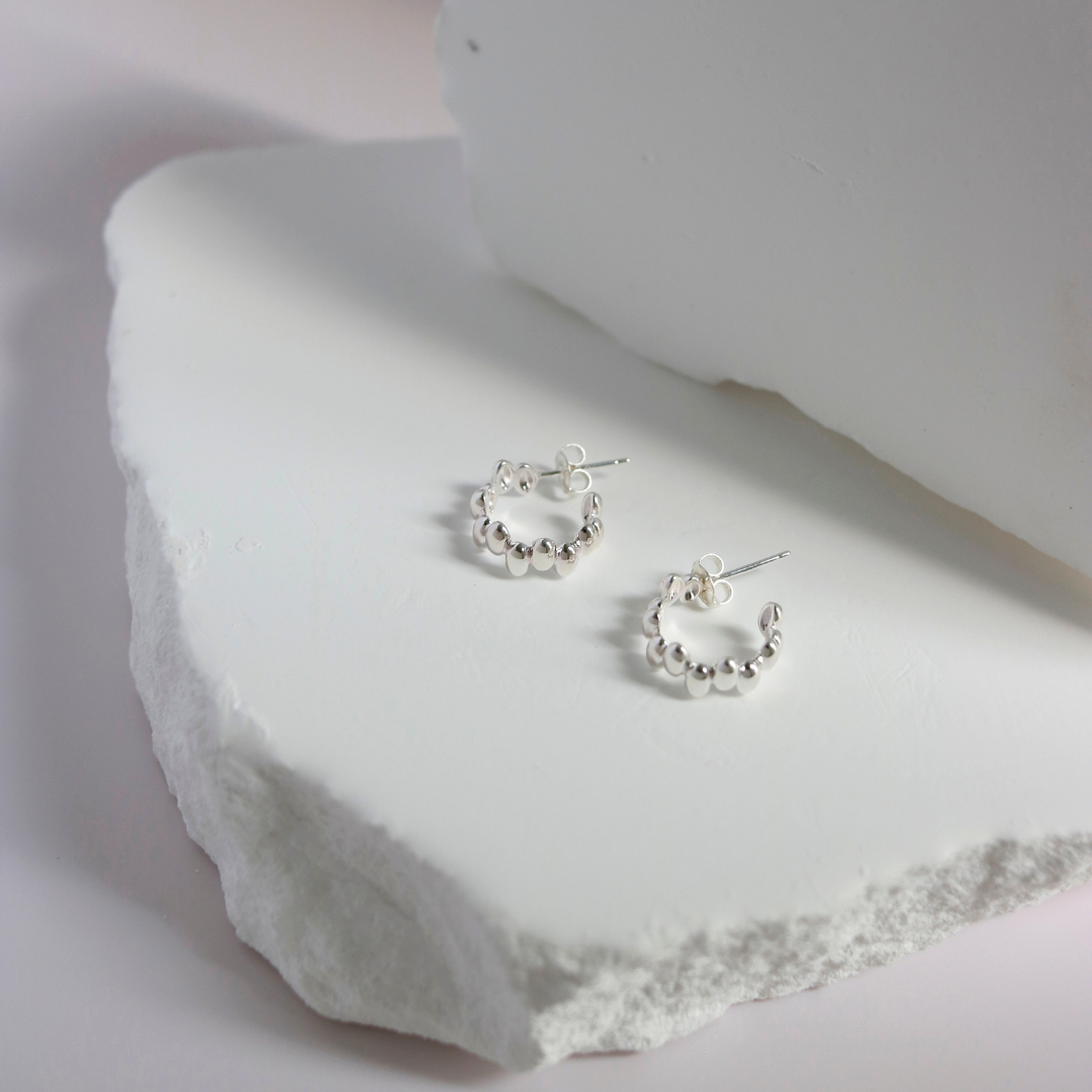 Lunar gleam earrings