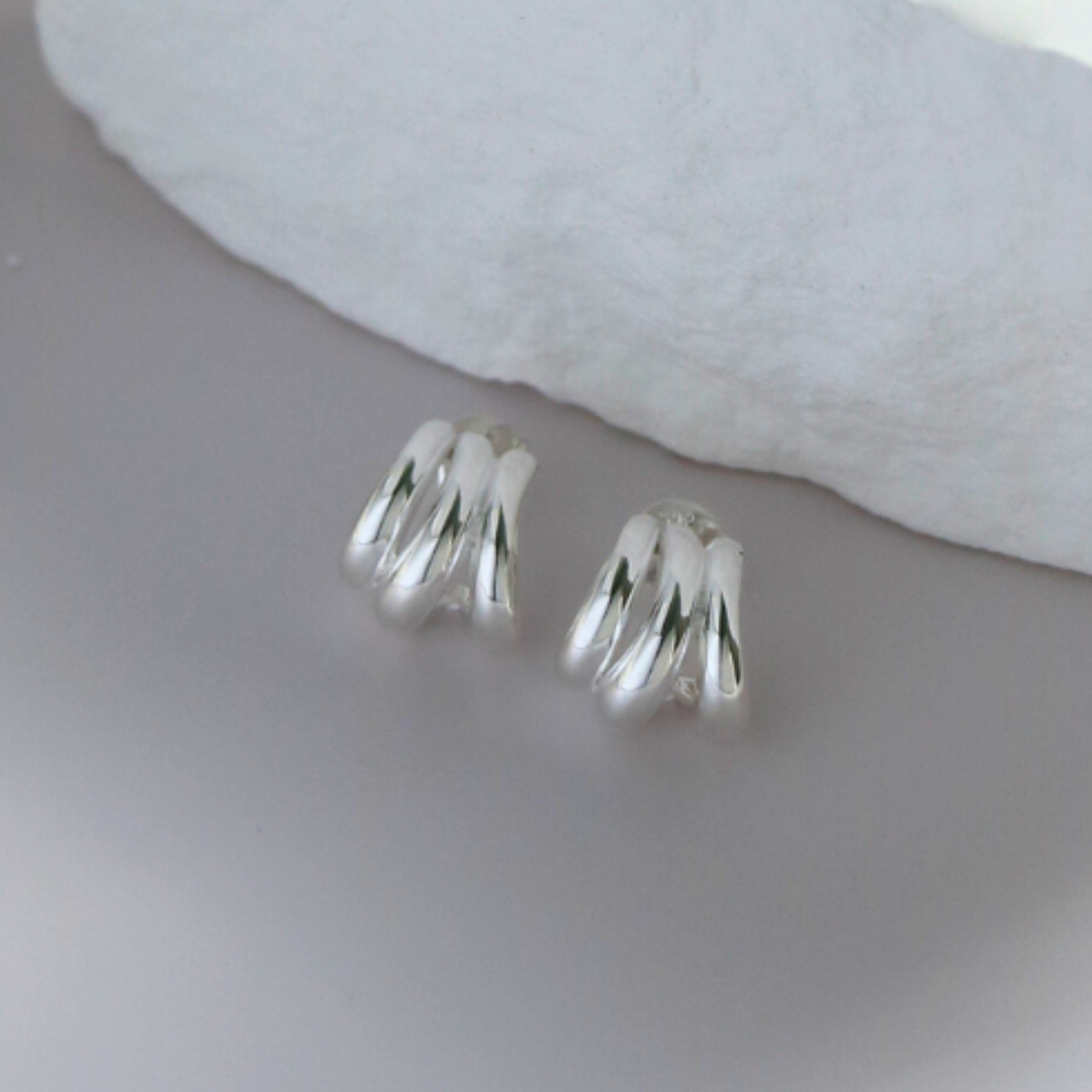 Stacked hoop earrings
