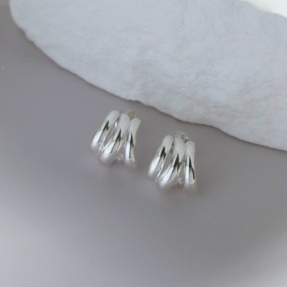 Stacked hoop earrings