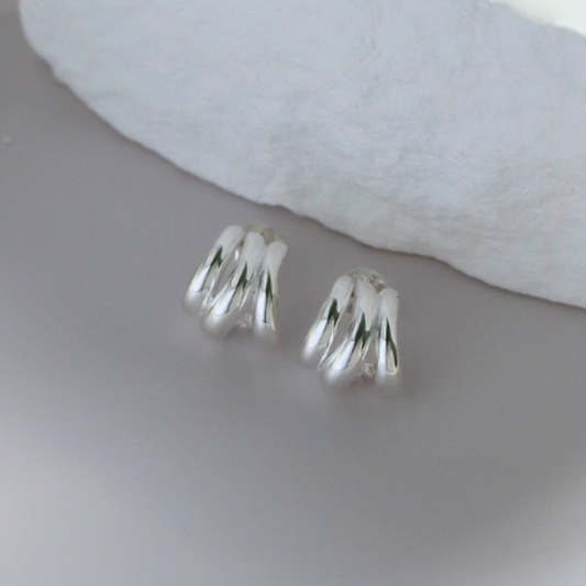 Stacked hoop earrings