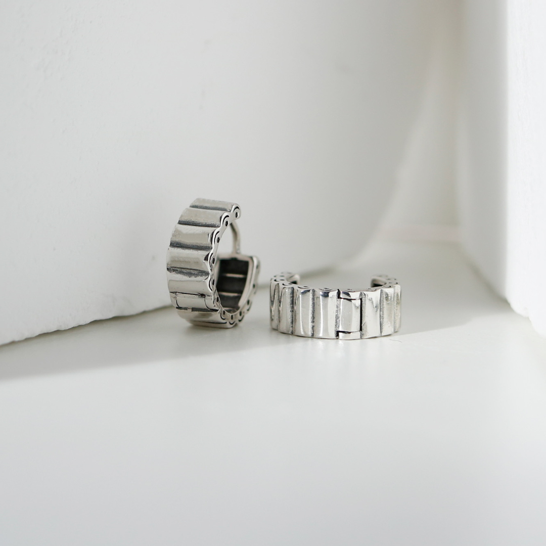 Industrial band earrings