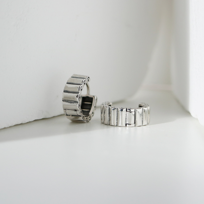 Industrial band earrings