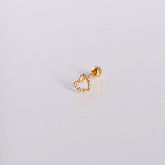 Love beaded piercing
