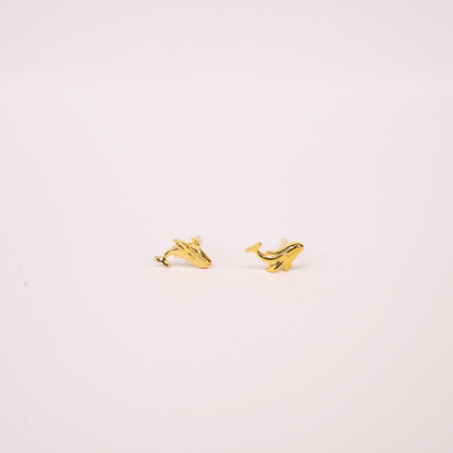 Serene whale studs
