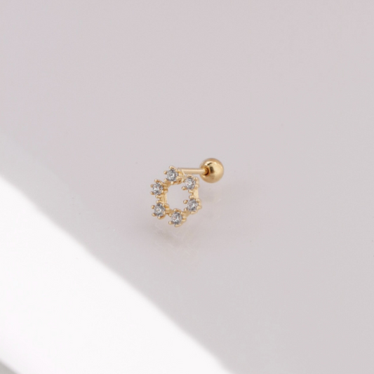 Sparkle bloom piercing
