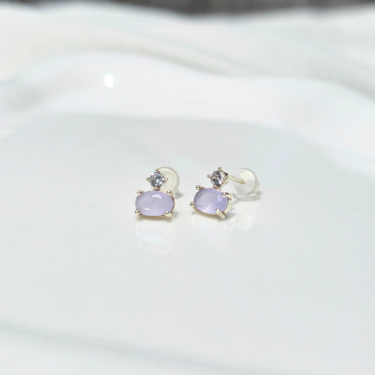Lavender mist studs