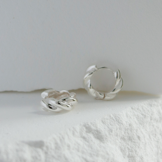 Infinite twist earrings