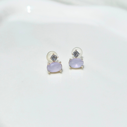 Lavender mist studs