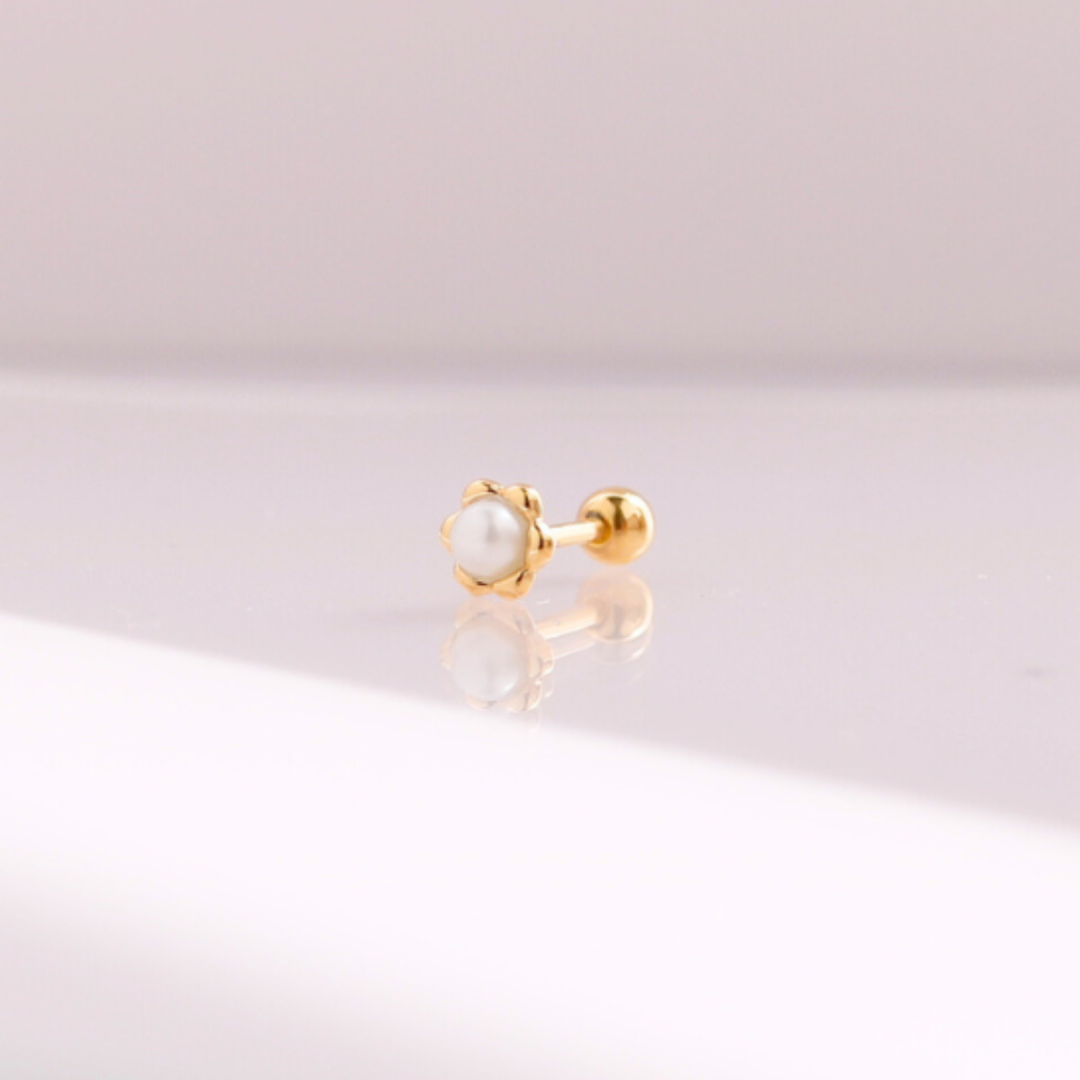 Petal pearl piercing