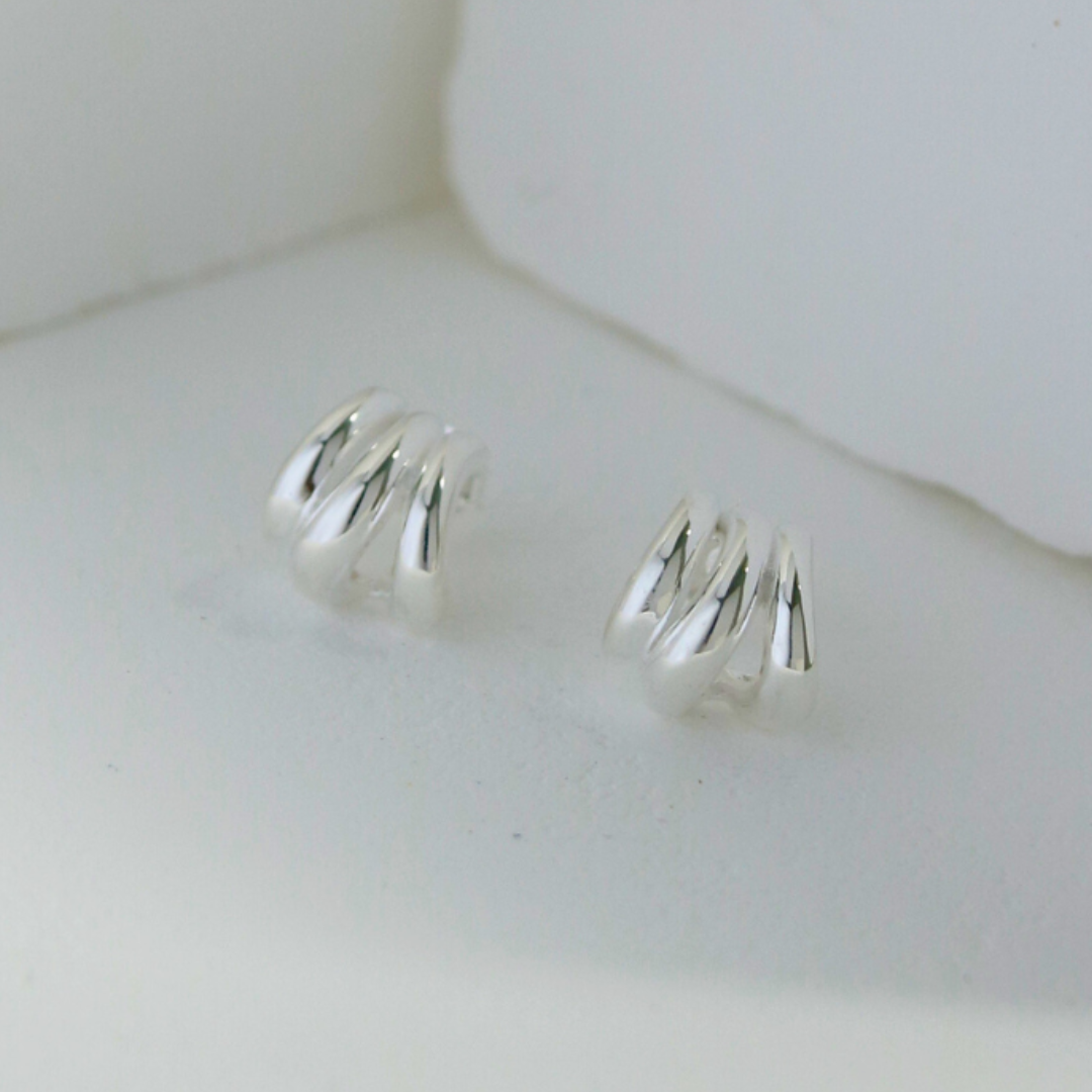 Stacked hoop earrings