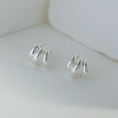 Stacked hoop earrings
