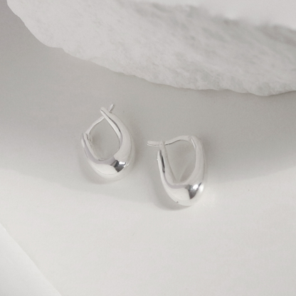 Eclipse hoop earrings