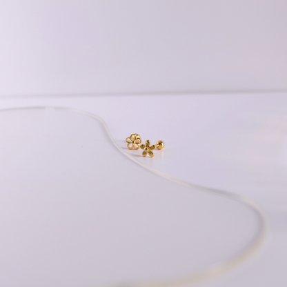 Delicate petal piercing
