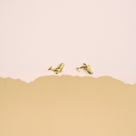 Serene whale studs