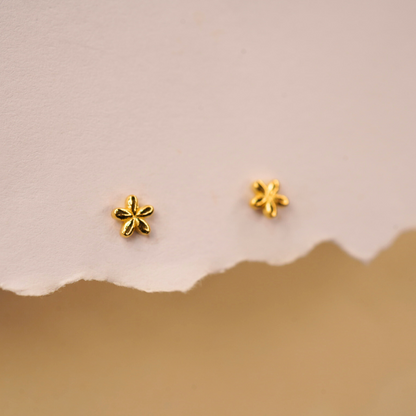 Golden blossom studs