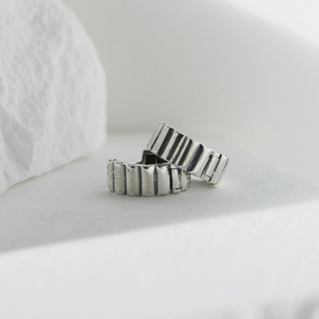 Industrial band earrings