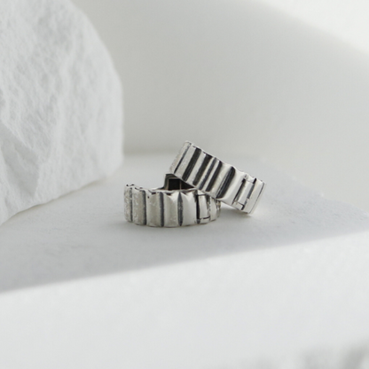 Industrial band earrings