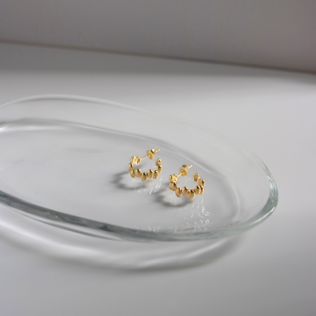 Lunar gleam earrings