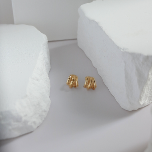 Stacked hoop earrings