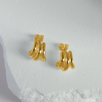Stacked hoop earrings