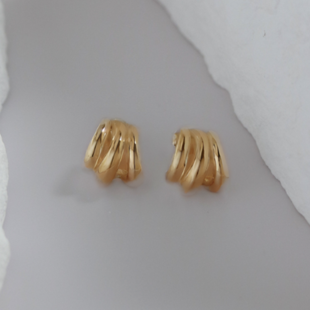 Stacked hoop earrings