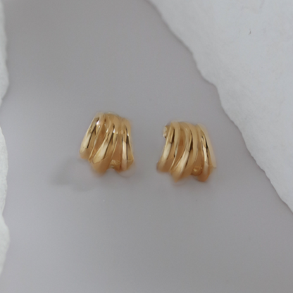 Stacked hoop earrings