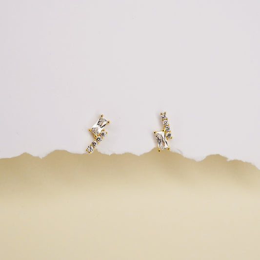 Gleaming bar duo studs