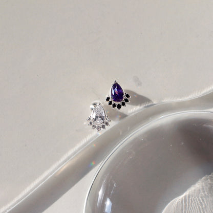 Dreamscape teardrop piercing