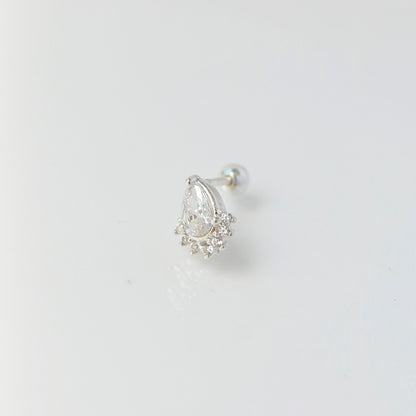 Dreamscape teardrop piercing