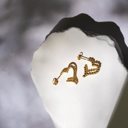 Layers of love earrings